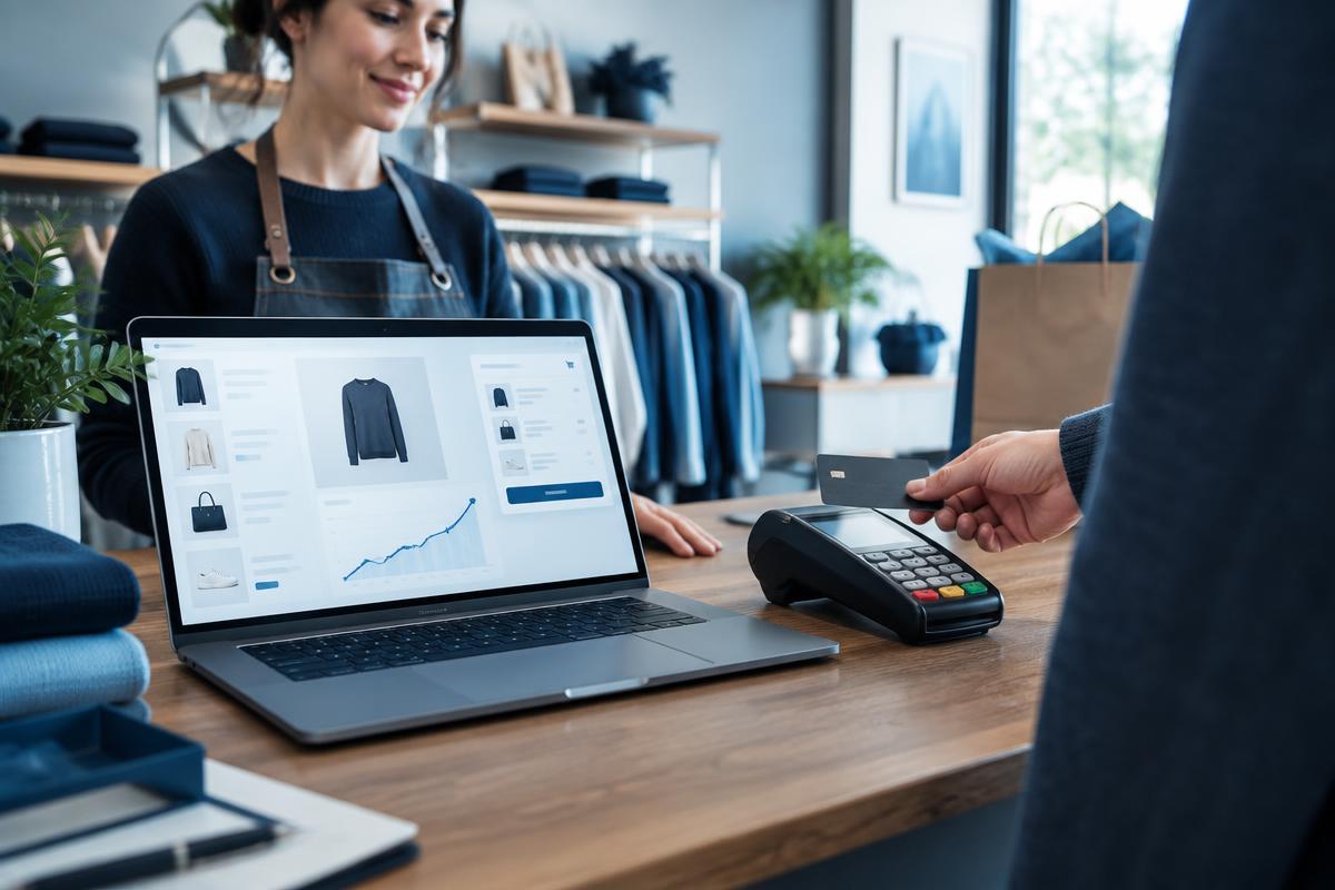 Loja com comércio online e pagamento digital